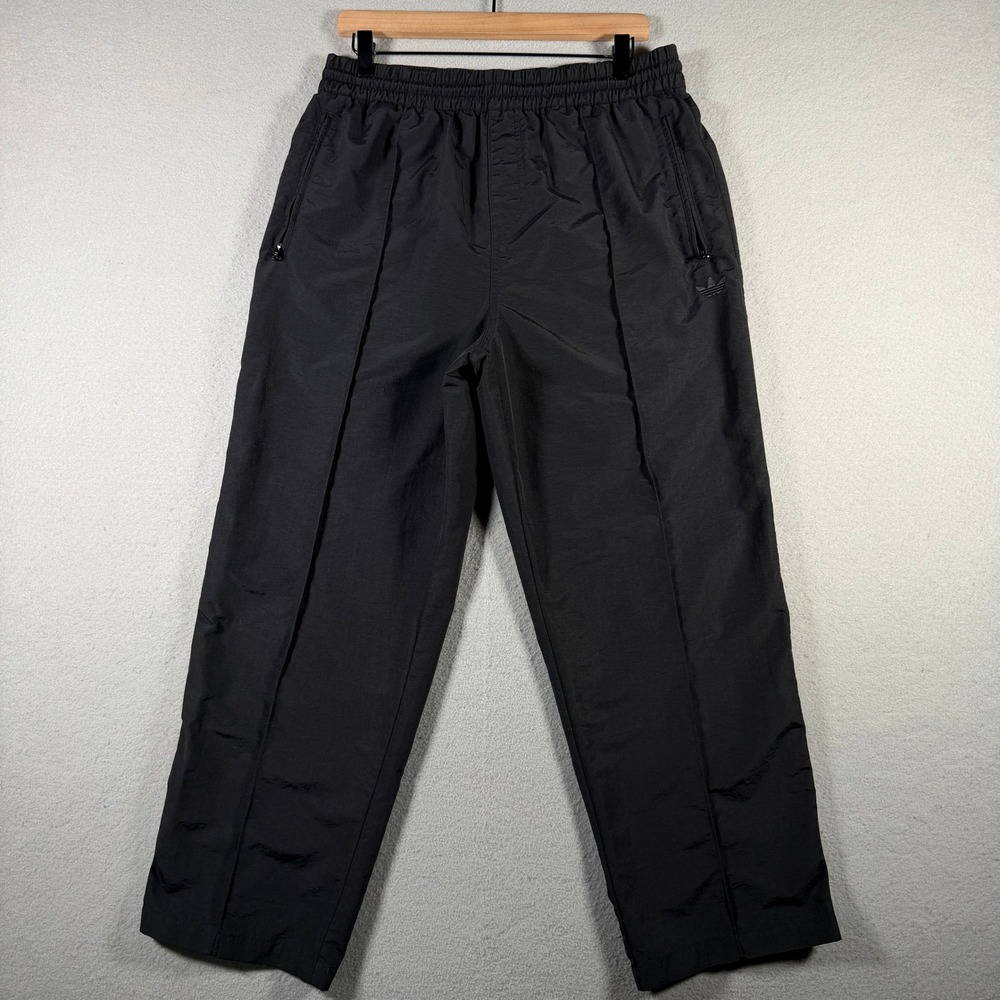 Adidas Skateboarding Black Nylon Track Pants HK9880 Mens Medium Trefoil Logo